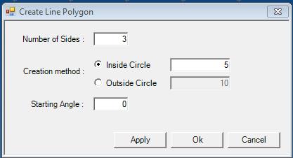Luo Viiva Polygoni >> Aikaisemmin on voitu luoda polygoni Editoi inkrementoi käskyllä, mutta nyt on tätä varten oma