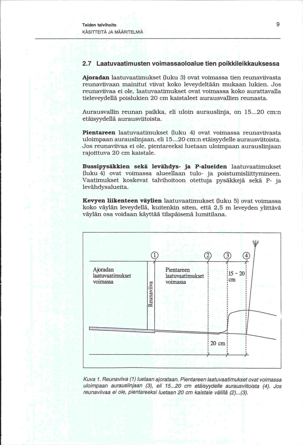 Teiden tavihoito KÄSITTEITÄ JA MÄÄRITELMIÄ 2.