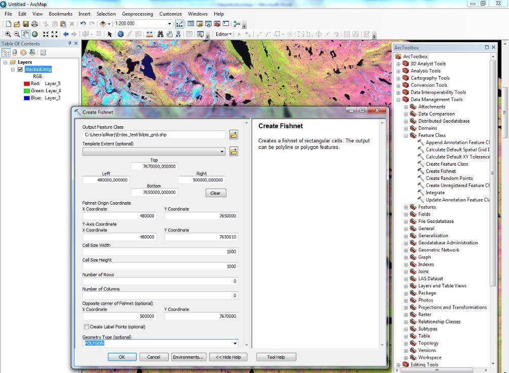 25 5. Tunnuslukujen laskenta ArcMap:ssa ArcMap tarjoaa useita tapoja laskea rasteriaineiston pikseleihin perustuvia tunnuslukuja, kuten keskiarvoja, maksimeja tai minimejä.