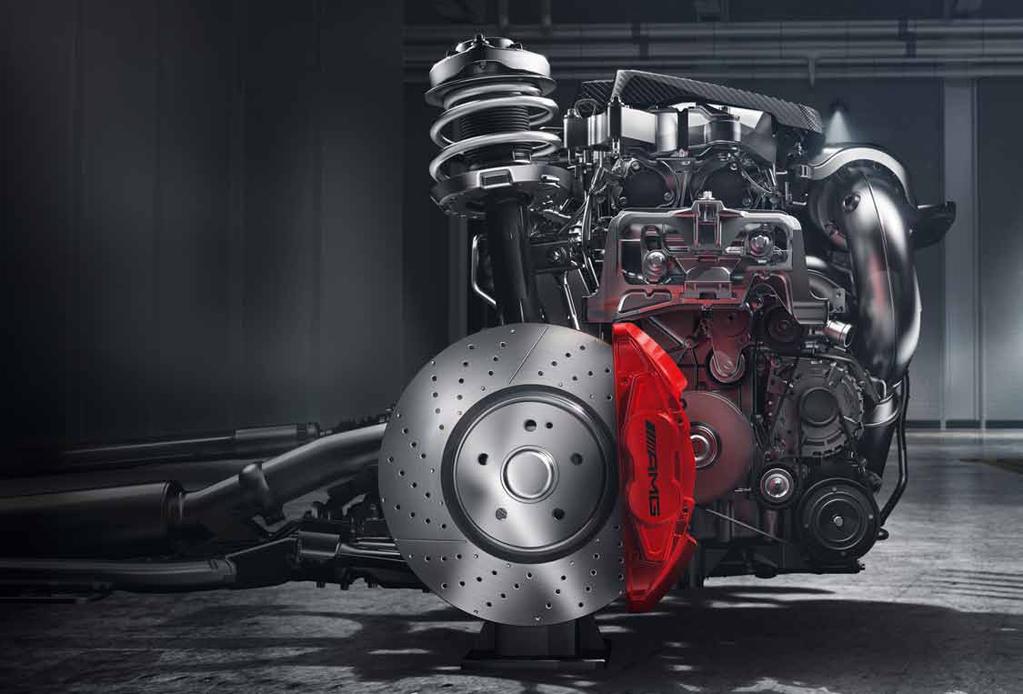 AMG Performance 4Matic -nelivedon ansiosta tämä voima välitetään optimaalisesti tiehen.