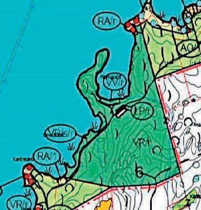 Yleiskaavassa alue n sitettu suurimmaksi saksi virkistys- ja retkeilypalvelujen alueeksi (VR/r), kaavamääräyksen mukaan alue ja sen käyttötarkitus n sitettu tarkemmin ranta-asemakaavassa.