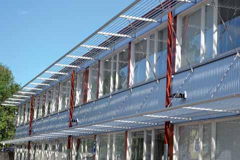 Alumiiniset aurinkosuojat Varsinaiset alumiinirunkoiset aurinkosuojat suunnitellaan