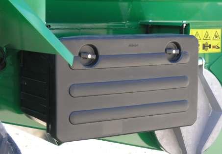 Painonsiirtosylinterillä voidaan painottaa traktorin etuakselia yli tonnilla.