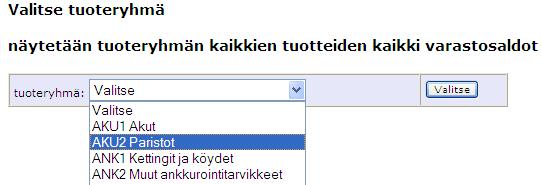 Valitse tästä saa kerralla näkyviin kaikki ne