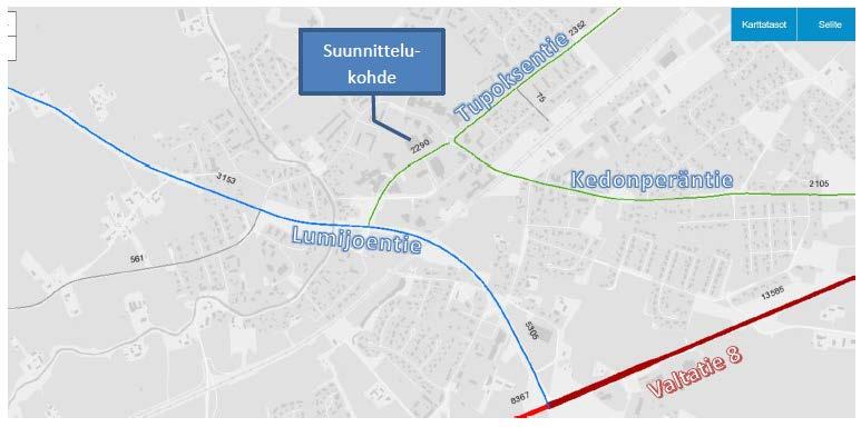 FCG Suunnittelu ja tekniikka Oy Kaavaselostus 13 lin asukas- ja asiointiliikennettä sekä huoltoliikennettä.