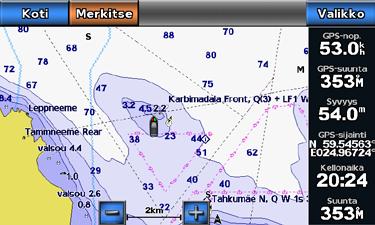 Kartat ja 3D-karttanäkymät BlueChart g2 Vision -tietoja ei voi siirtää muistikortilta tietokoneeseen varmuuskopiointia tai tarkastelemista varten.