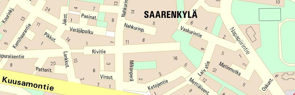 20 LIITE 5 Suunnittelualue 15. kaupunginosan Saarenkylän alue. Suunnittelualue sijaitsee Saarenkylässä Rovaniemen keskustasta noin 3 km pohjoiseen.