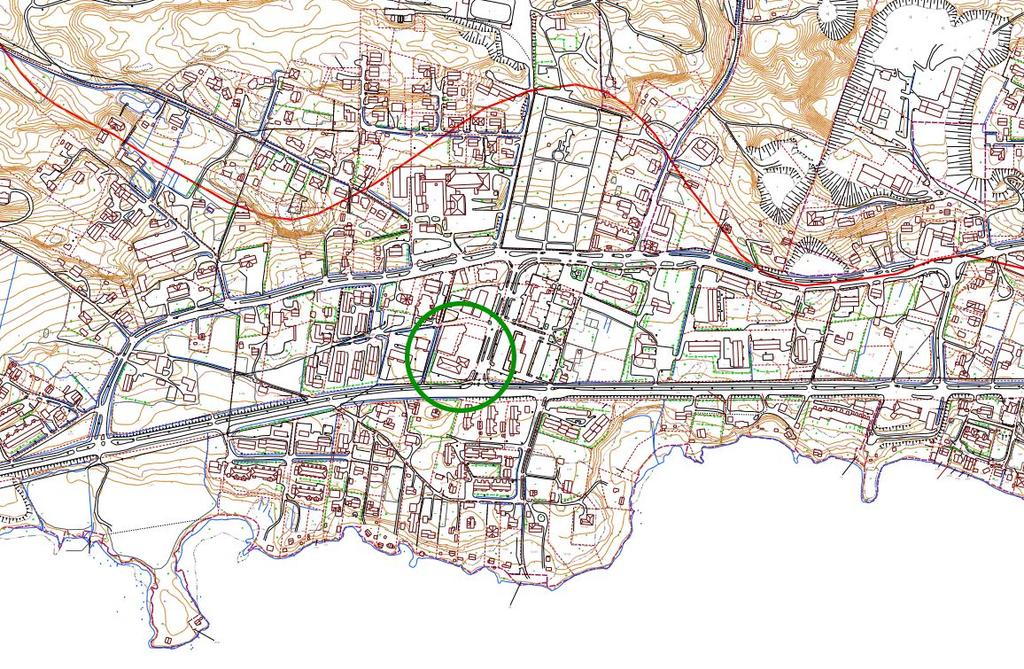 Pohjavesialue, vihreä ympyrä kaava-alue 2.1.