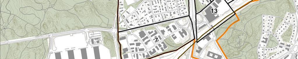 Oulunkylän keskiosien rivi- ja pientalovaltaiset alueet