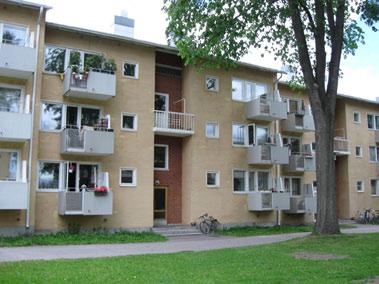 Itäpuolella on enimmäkseen omakotitaloja, myös pienkerrostaloja ja länsipuolella pääosin rivitaloja. Alueella on jonkin verran liikeja toimistotiloja pääosin rakennusten 1. kerroksissa.