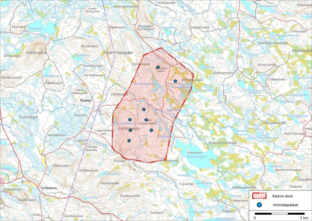 31.5.2017 SALLAN KUNTA Kuva 1. Sallan Portin tuulivoimapuiston yleiskaava-alue ja voimalasijoittelu.