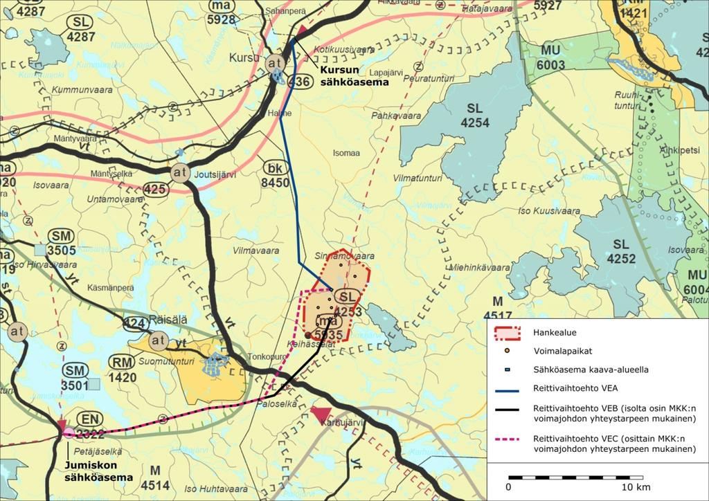 Alueidenkäytössä turvataan energiahuollon valtakunnalliset tarpeet ja edistetään uusiutuvien energialähteiden hyödyntämismahdollisuuksia.