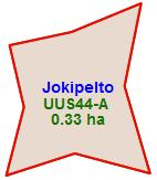 Muokkaustoimenpide lopetetaan napauttamalla karttaa kuvion ulkopuolella.