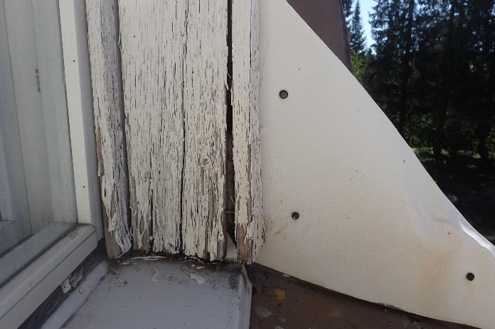 Ulkoseinä rakenne ei ole ilmatiivis, mikä voi mahdollistaa epäpuhtaan ilman kulkeutumisen sisäilmaan sopivissa olosuhteissa.