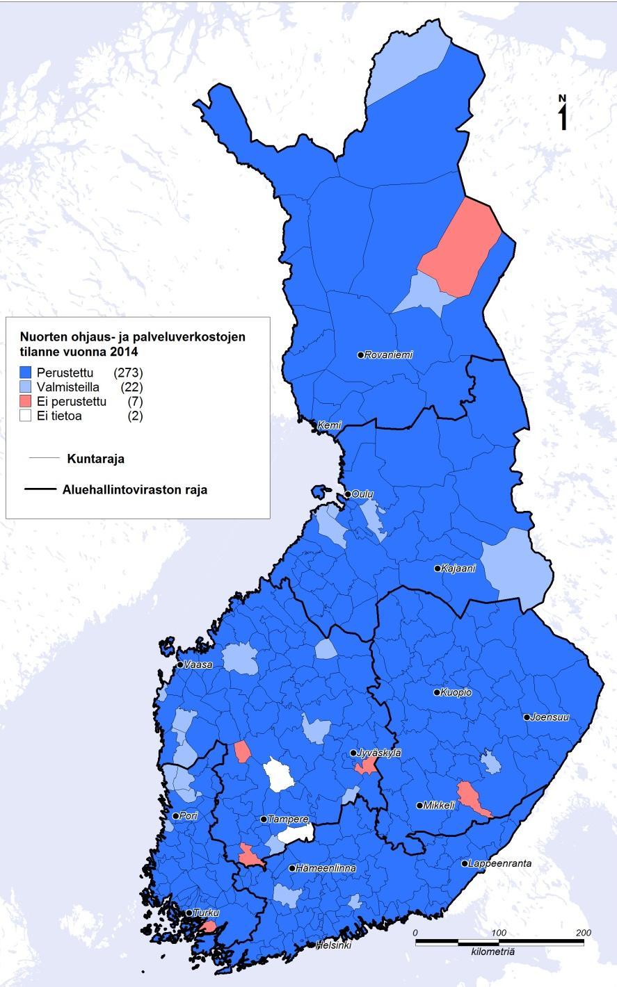 Nuorisolaki 7 a nuorten ohjaus- ja palveluverkoston tehtävänä on: 1) koota tietoja nuorten kasvu- ja elinoloista sekä arvioida niiden pohjalta nuorten tilannetta paikallisen päätöksenteon ja