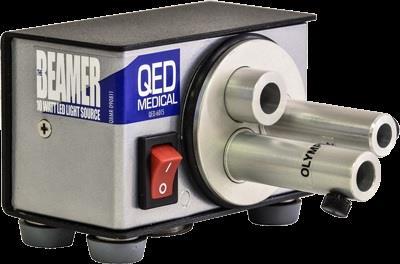 10 / 11 QED-6001 Kylmävalolähde LED Beamer Kehityksellinen Beamer LED 10 W on erittäin pienen kokoinen, tehokas ja luotettava kylmävalolähde.