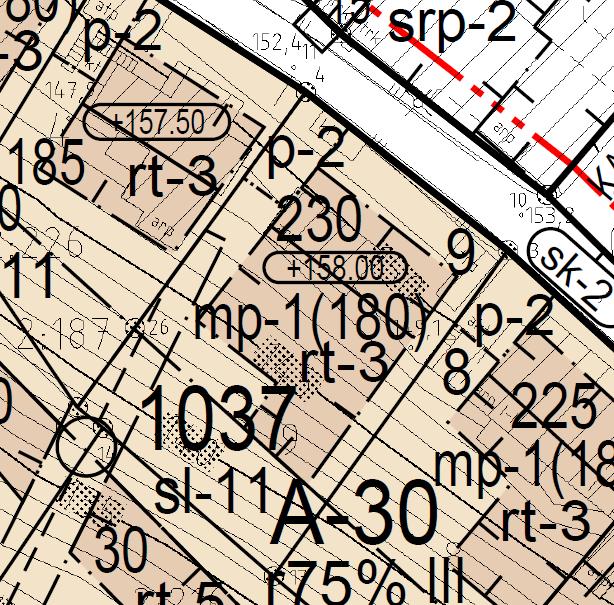 3.2.6 Kortteli 1037, tontti 9, Provastinkatu 25 Tontilla 1037-9 on rakennusalaa tarkistettu kadun varressa yhden metrin lähemmäs katua, harjansuuntamerkintä on