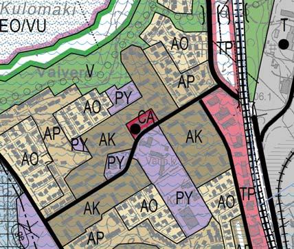 Maakuntakaava Maakuntakaavatilanteessa alue on pääkäyttötarkoitukseltaan taajamatoimintojen aluetta. Yleiskaava Alue on osoitettu keskustaajaman osayleiskaavassa (KV 12.5.