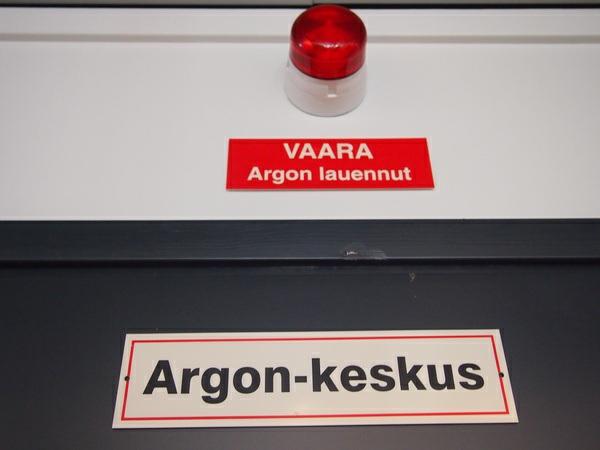 Sivu 13 / 49 TAKEDA Oy arkistotilassa Argon-kaasusammutusjärjestelmä 2.5.