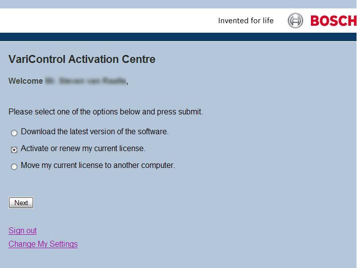 5 VariControl Activation Center Kuva 6.