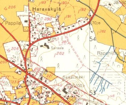 133 Rakennuskanta Taajamarakenteen kehitys Vuoden 1964 peruskartasta