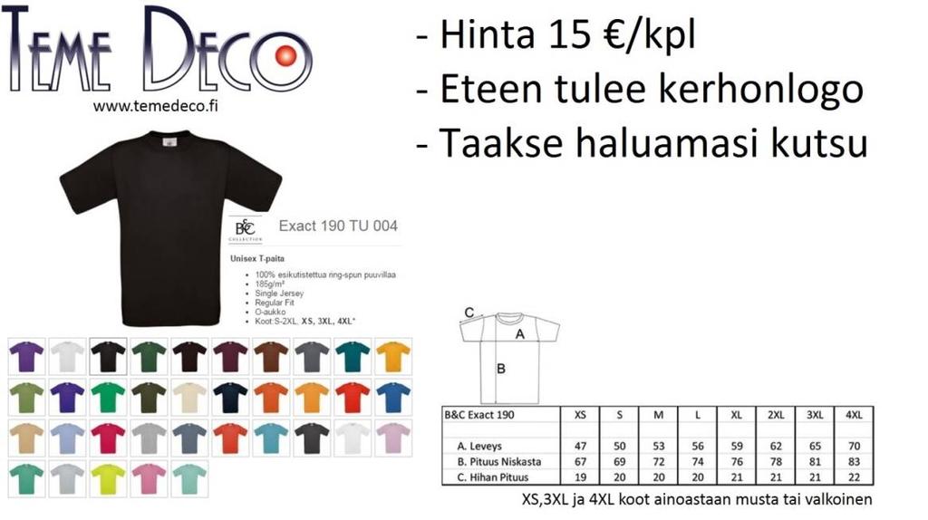MYYDÄÄN Haluatko ostaa kerhopaidan?