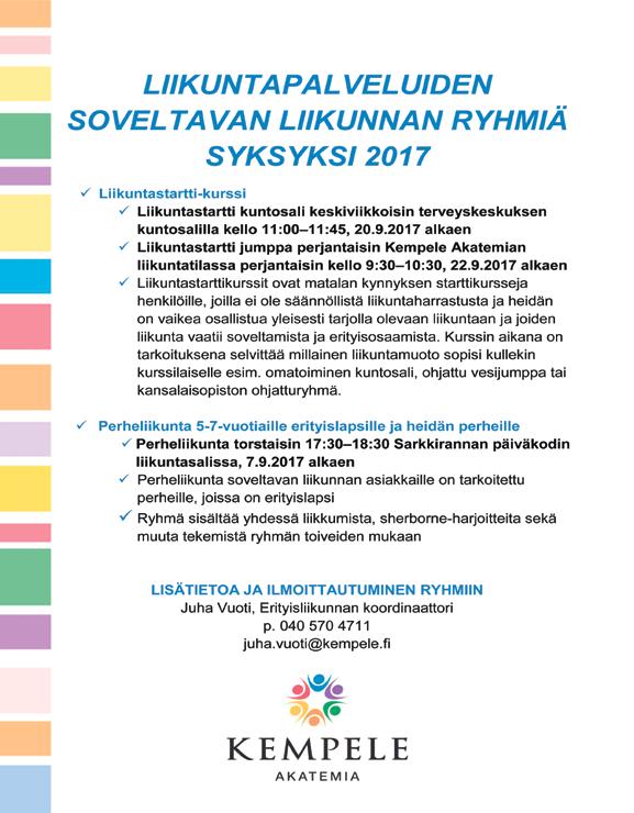 AUKIOLOAJAT Maanantai 12.00-21.00 Tiistai, keskiviikko, torstai 6.30-21.00 Perjantai 9.00-20.00 Lauantai ja sunnuntai 9.00-17.