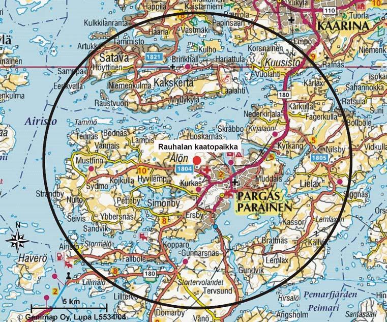 Isosuon jäteaseman ympäristössä.