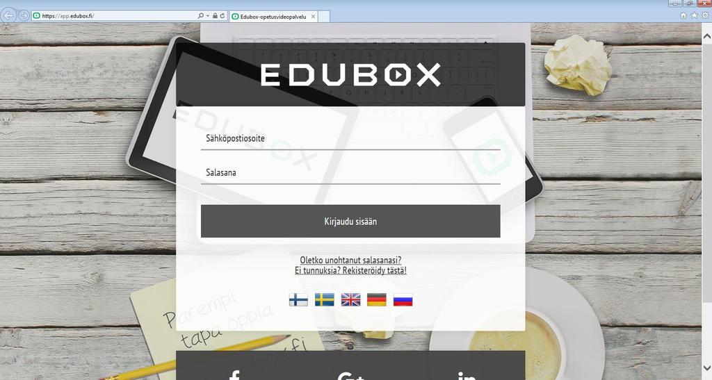 FLOW BOX Flow box- videokirjasto on itseopiskelua varten koottu ympäristö. Pääset Flowboxin videokirjastoon osoitteessa: https://app.edubox.fi/.