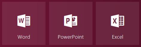 Word-, PowerPoint- ja Excel-ohjelmien selainversiot Office 365 ohjelman mukana saat Word, PowerPoint ja Excel -ohjelmien selainversiot, joiden avulla voit tarkastella, muokata ja jakaa Word-, Excel-