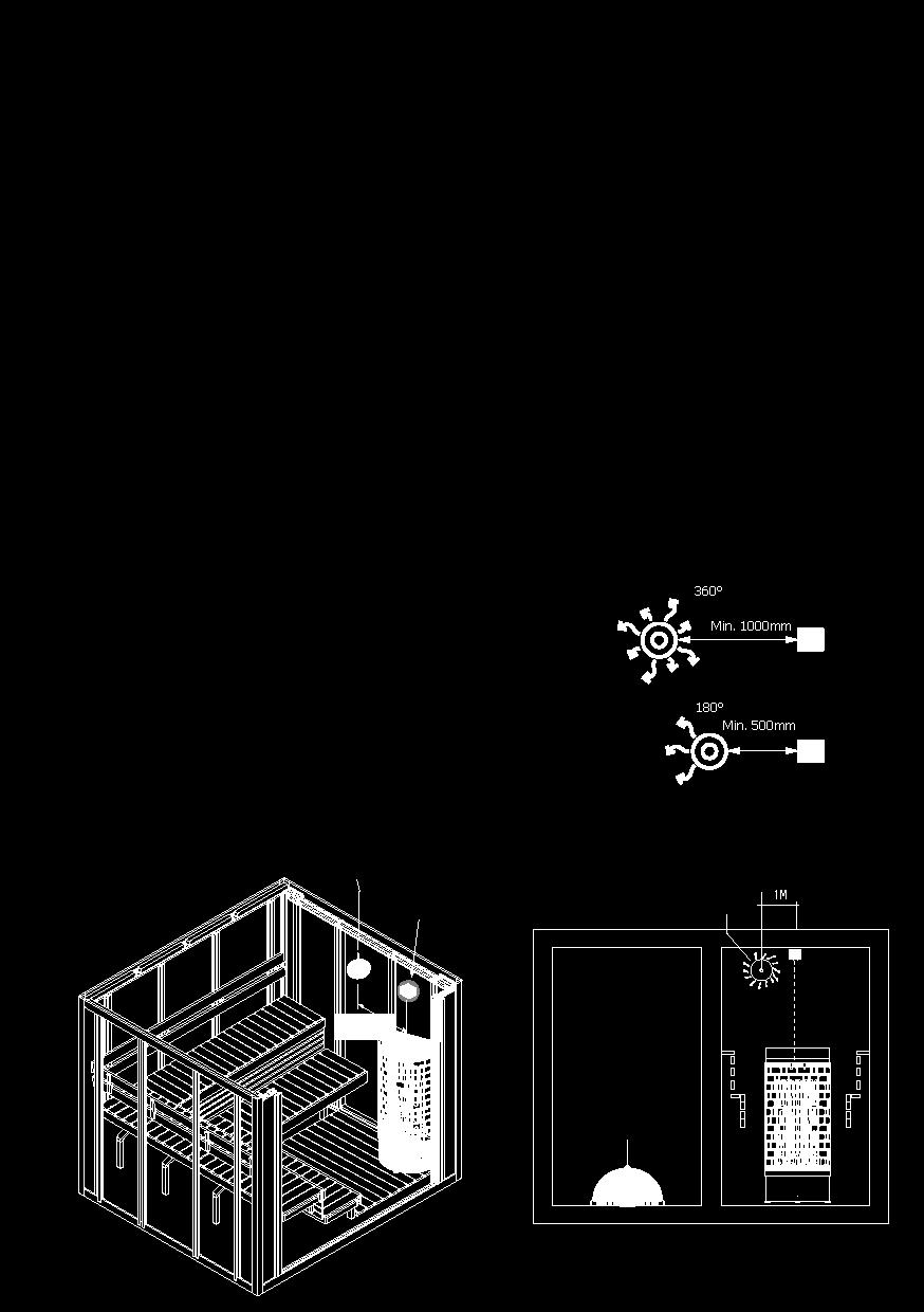 Sensorin sijainti Sensor location HUOM!