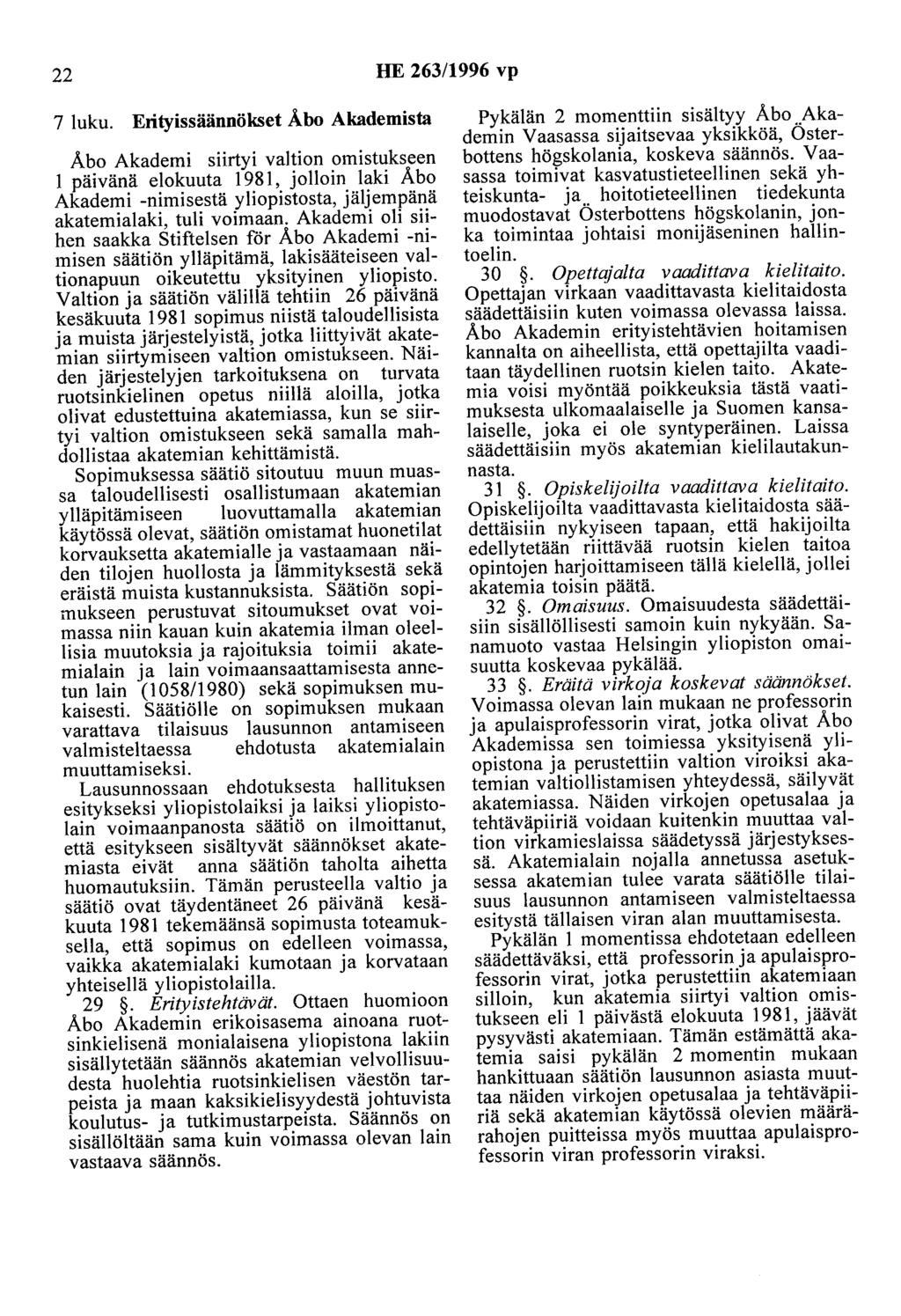 22 HE 263/1996 vp 7 luku.