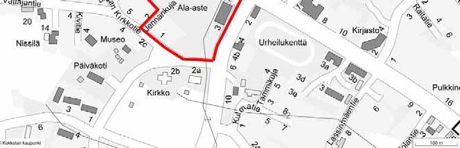 käsittää kaupungin ja seurakunnan omistuksessa olevia alueita Lohtajan ala-asteen tontilla ja sen välittömässä läheisyydessä.