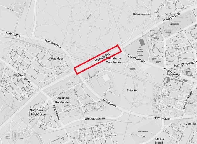 19 YKSPIHLAJAN RAUTATIEN JA POHJOISVÄYLÄN ERITASORISTEYS ASEMAKAAVATYÖN VIREILLE TULON SYY Kokkolan Sataman liikenteen kasvun seurauksena ovat satamaraiteen junamäärät kasvaneet voimakkaasti ja