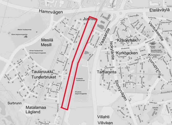 20 PÄÄRADAN MELUVALLIT MESILÄN KOHDALLA ASEMAKAAVATYÖN VIREILLE TULON SYY Ratahallintokeskus toteuttaa ja suunnittelee pääradan parantamista nopeita junayhteyksiä varten.
