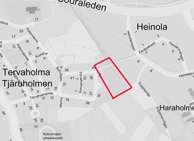 25 SUNTIN VARREN PYÖRÄTIE, HEINOLA JA KIRKONMÄKI ASEMAKAAVAMUUTOKSEN VIREILLE TULON SYY Heinolan työpaikka-alueen korttelin 17-9 asemakaavoituksen yhteydessä muutettiin kevyenliikenteen reittien