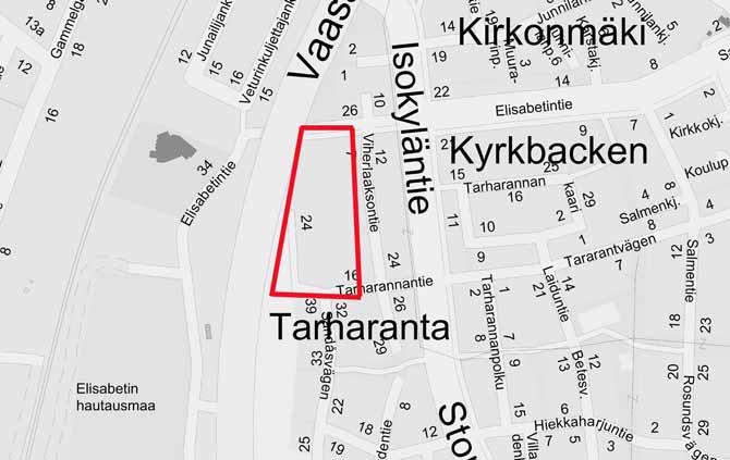 30 TARHARANNANTIEN PIENTALOKORTTELI ASEMAKAAVAMUUTOKSEN VIREILLE TULON SYY Aloite on Kokkolan kaupungin.