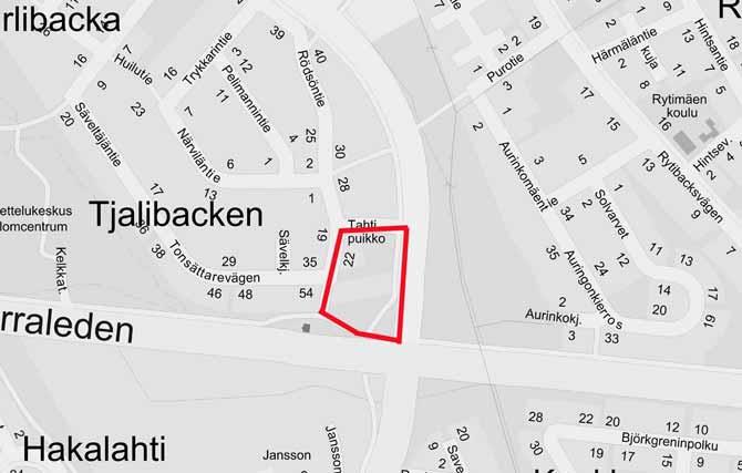 31 CHARLIBACKAN ASEMAKAAVATON ALUE ASEMAKAAVATYÖN VIREILLE TULON SYY Aloite on Kokkolan kaupungin.