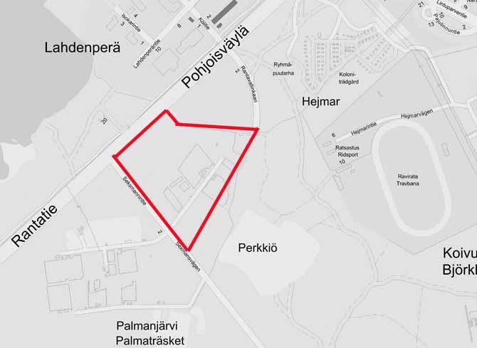 40 PALMAJÄRVEN TYÖPAIKKA-ALUE ASEMAKAAVAN VIREILLE TULON SYY Aloitteen asemakaavatyön laatimiseksi ovat alun perin tehneet elinkeinopalvelut ja Kokkolan Teollisuuskylä Oy.