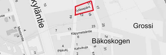 Muutos koskeen Kyläsepäntietä Kaustarissa ja siihen liittyviä tontteja.