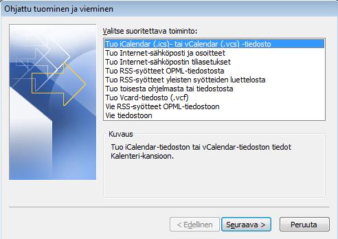 Sivu 10 / 16 Microsoft Outlook 2010 -kalenteri Vaihtoehto A - Kalenteritiedostona Tallenteena https://connect.savonia.fi/p6vf4vj7swt/ Huom. tallenne on tehty vanhan version aikaan.