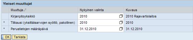 Valtiokonttori Käsikirja Error! 6 (11) 4 Talousarvion toteumalaskelman valtuudet ja käyttö (tilinpäätös) raportin sisältökuvaus 4.