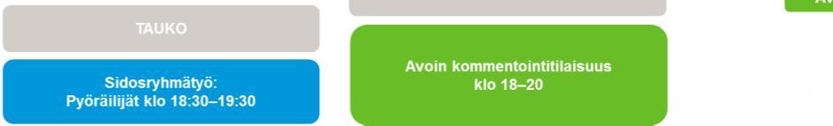 keskusteltiin projektiryhmän tapaamisessa viimeisenä päivänä.