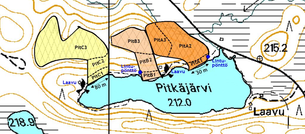 Liite 1. Kolarin Pitkäjärven koejärjestely Kuva 3.