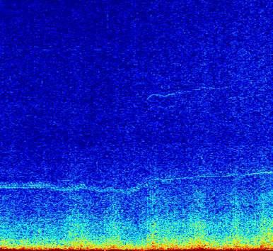 400 L p, db Taajuus, Hz 3 300 2 200 1 95 90 85 80 75 70 65 60 55 0 1 200 Aika, s Kuva 7: Taustamelun spektrin ajallinen vaihtelu tuuliturbiinien