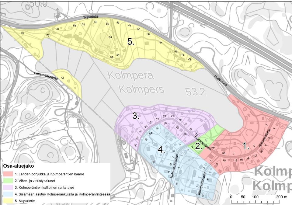 Kolmperänranta, 641300 Pientaloalueen maltillinen täydennysrakentaminen