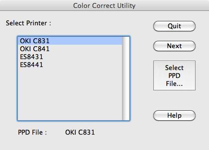 Sinun tulee olla kirjautuneena sisään pääkäyttäjänä voidaksesi suorittaa värin täsmäyksen käyttäen Color Correct -apuohjelmaa.