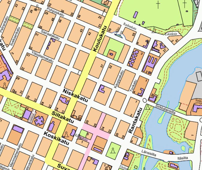 1 KOULUKATU YLÄSATAMAKATU KIRTOLIITTYMÄ ASEMAKAAVAN MUUTOKSEN SELOSTUS Asemakaavan muutos koskee Joensuun I kaupunginosan kortteleiden 10 ja 18 osia, II kaupunginosan kortteleiden 11 ja 19 osia sekä