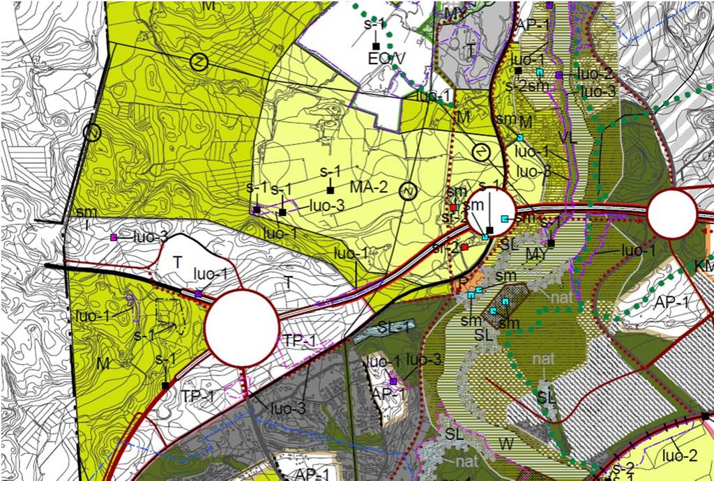 TIESUUNNITELMASELOSTUS 7 (46) Kuva 1 Kouvolan keskeisen kaupunkialueen osayleiskaavaehdotus 29.5.2015 1.