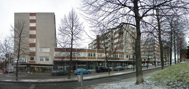 Rakennus kertoo modernistisesta kaupunkisuunnittelun vaiheesta